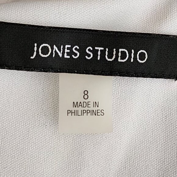 Jones Studio Colorful Artsy Floral Empire Waist Midi Dress - Picture 6 of 7